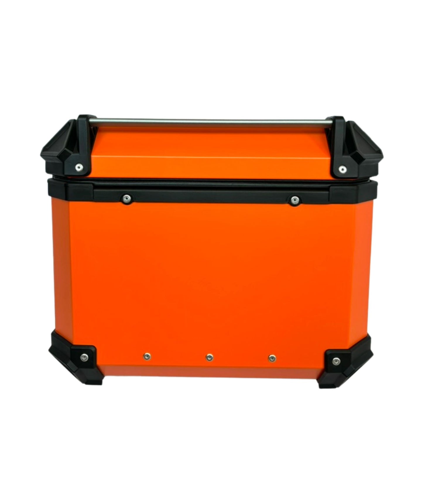 Baúl de Moto GGM 55L Naranja – Aluminio Reforzado, Impermeable, Antirrobos, Acolchado Interior de Lujo