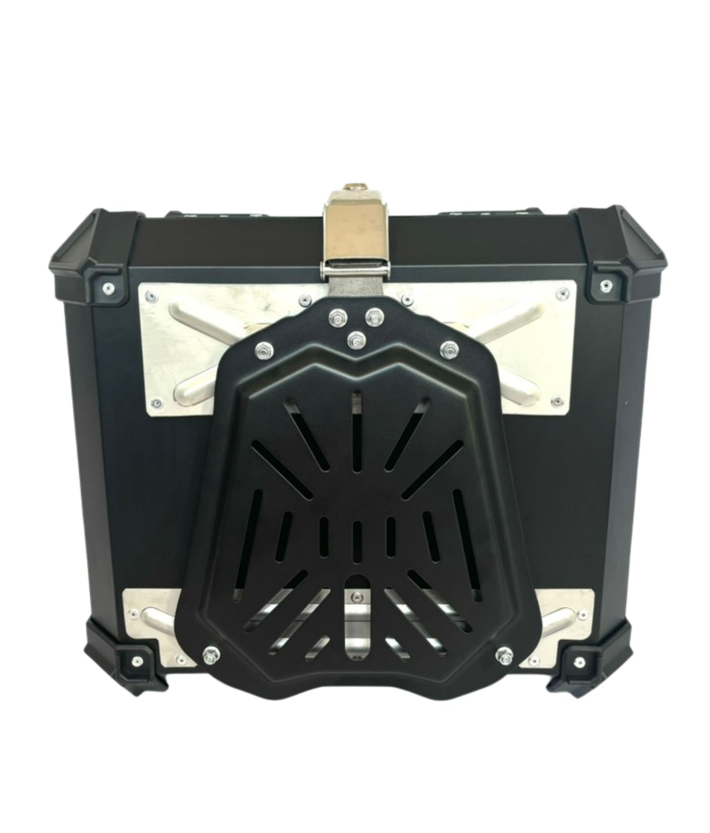 Baúl de Moto GGM 55L Negro – Aluminio Reforzado, Impermeable, Antirrobos, Acolchado Interior de Lujo