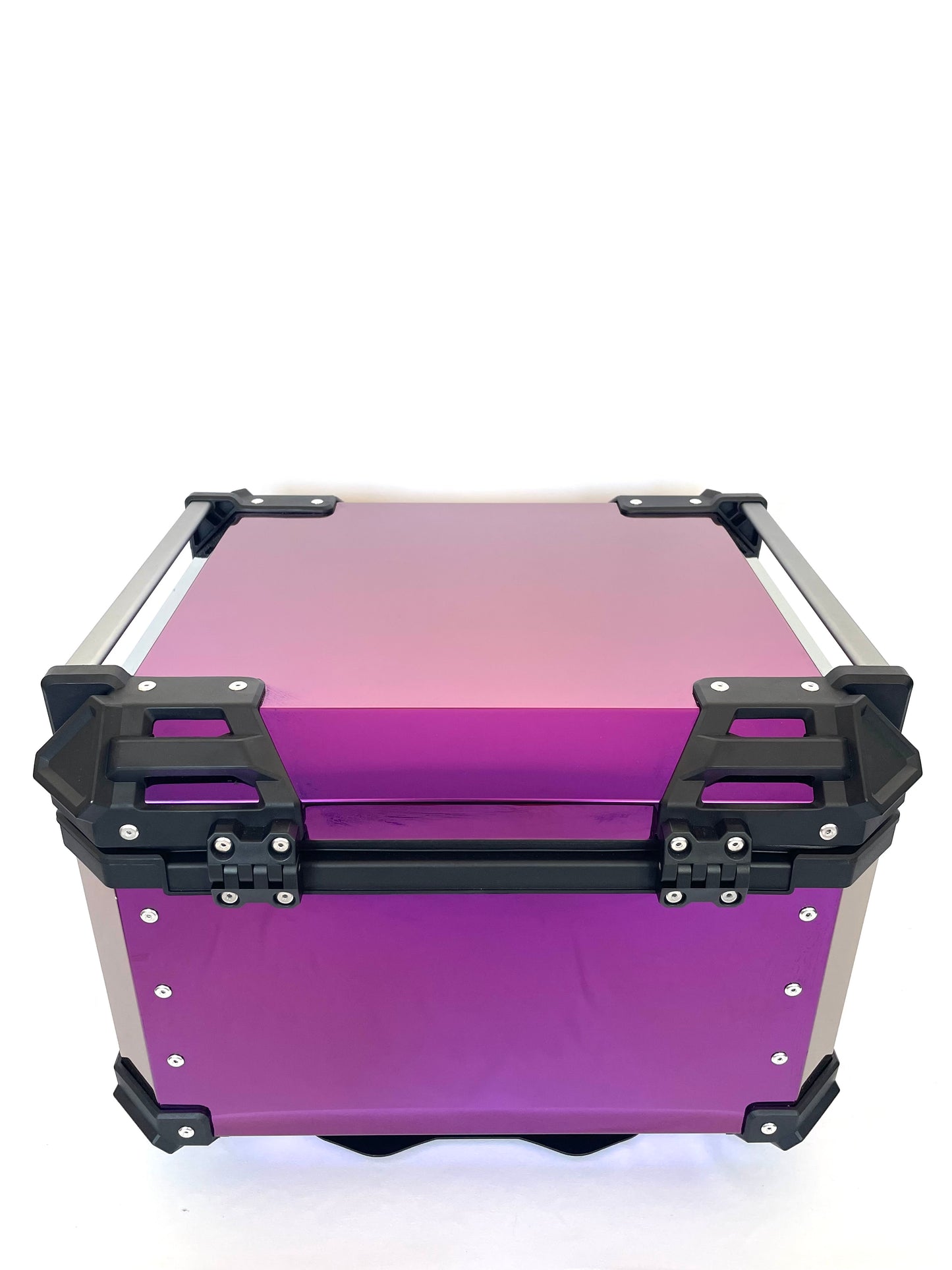 Baúl de Moto GGM 55L Morado – Aluminio Reforzado, Impermeable, Antirrobos, Acolchado Interior de Lujo